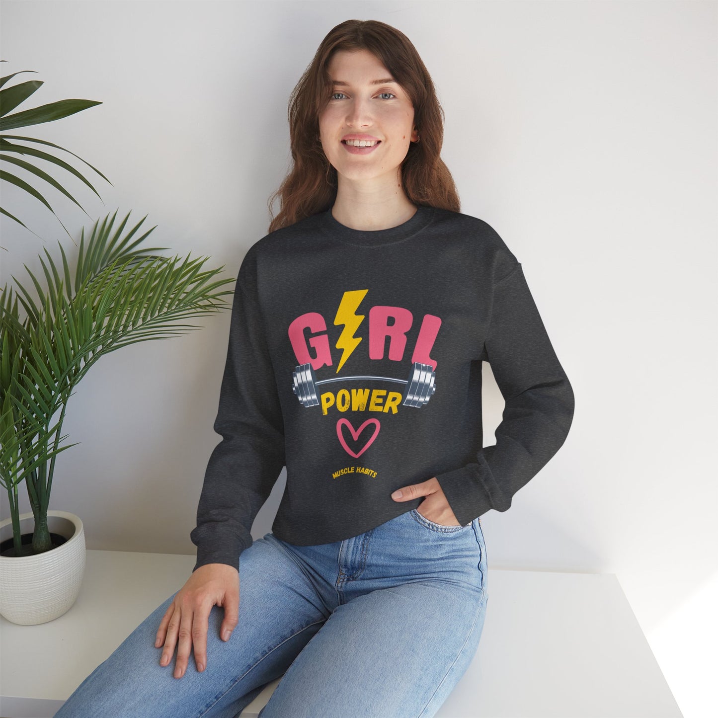 Girl Power Lighting Crewneck Sweatshirt