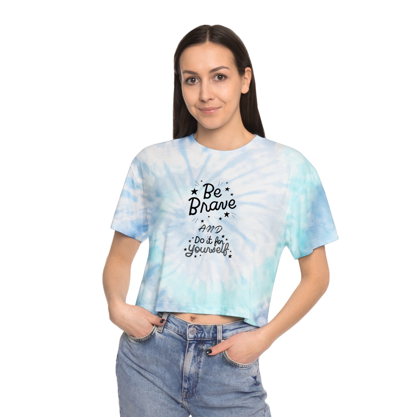 Be Brave! Tie-Dye Crop Tee