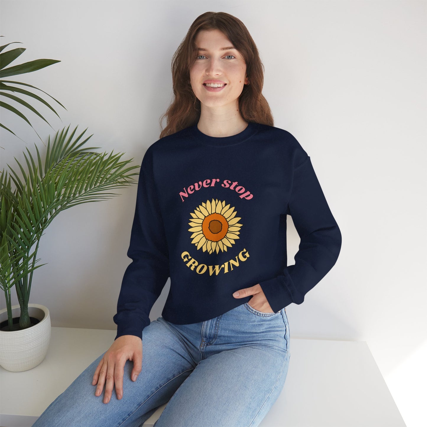 Never Stop Growing Crewneck Sweatshirt