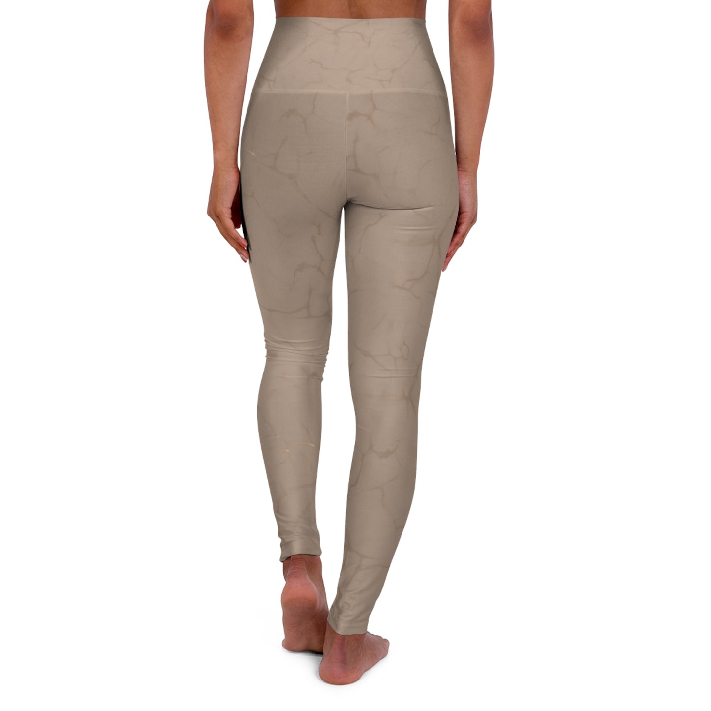 Cream High Waisted Yoga Leggings