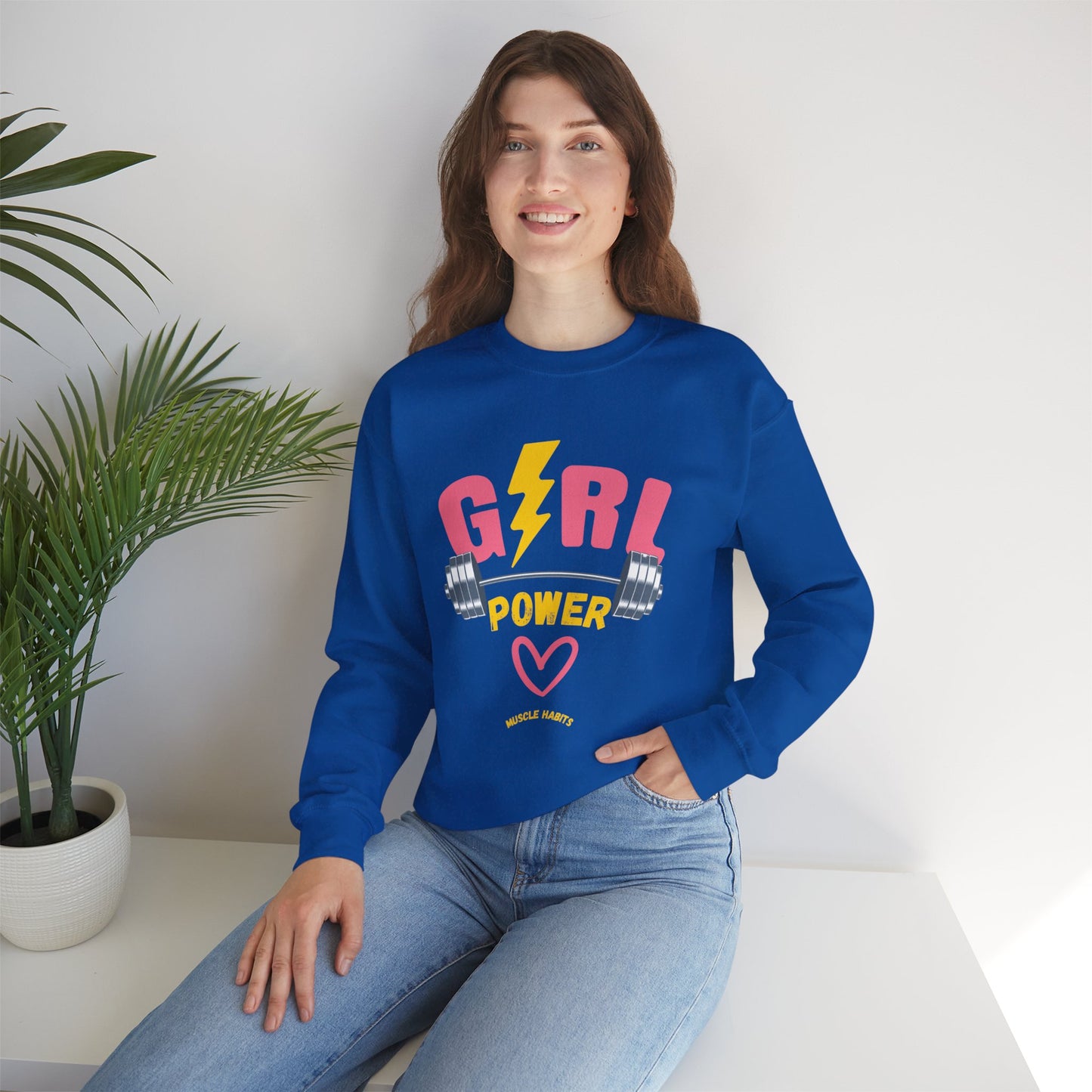 Girl Power Lighting Crewneck Sweatshirt