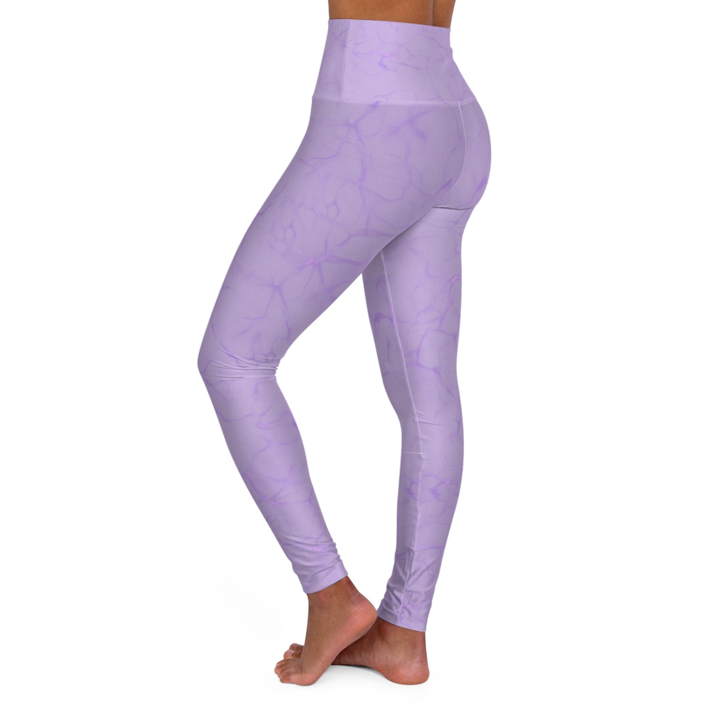 Lilac High Waisted Yoga Leggings