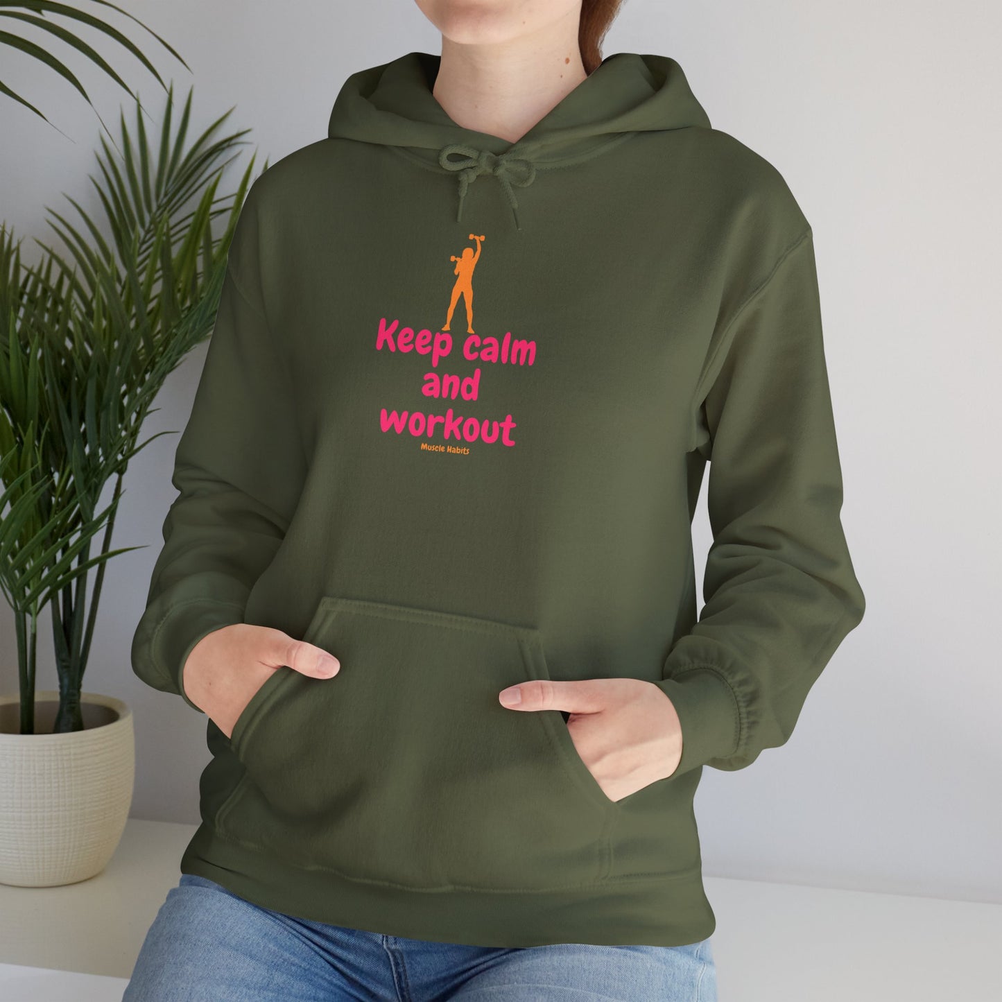 Keep Calm and Workout Hoodie