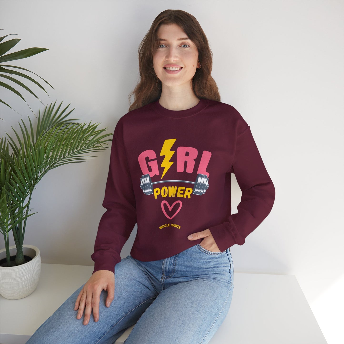 Girl Power Lighting Crewneck Sweatshirt