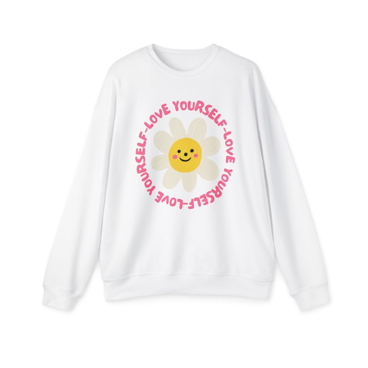 Love Yourself Flower Crewneck Sweatshirt