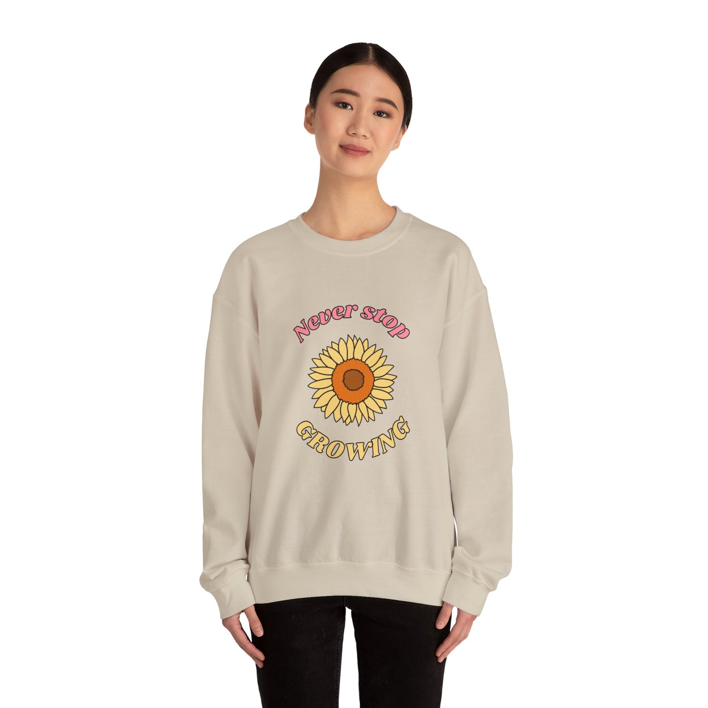 Never Stop Growing Crewneck Sweatshirt