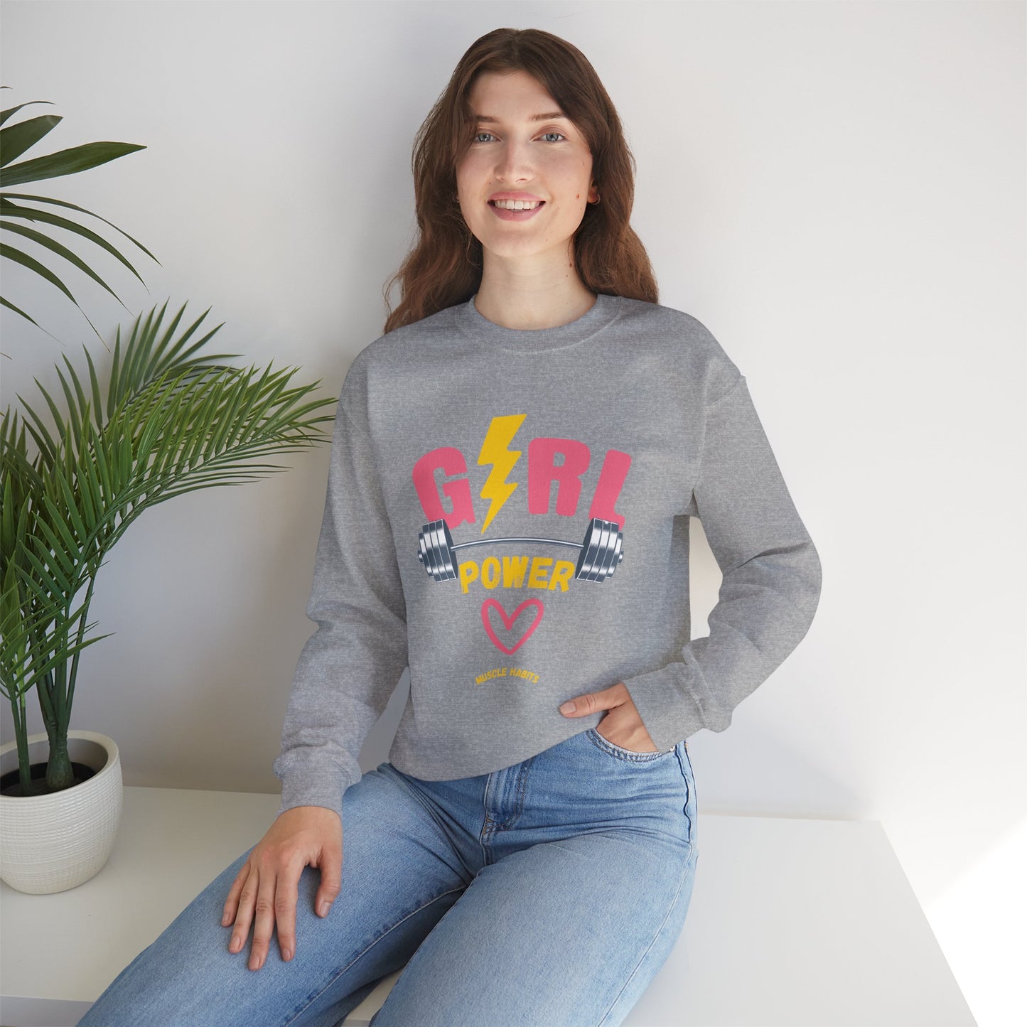 Girl Power Lighting Crewneck Sweatshirt