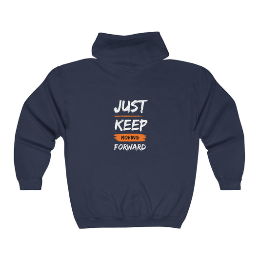 Just keep moving Full Zip Hooded Sweatshirt