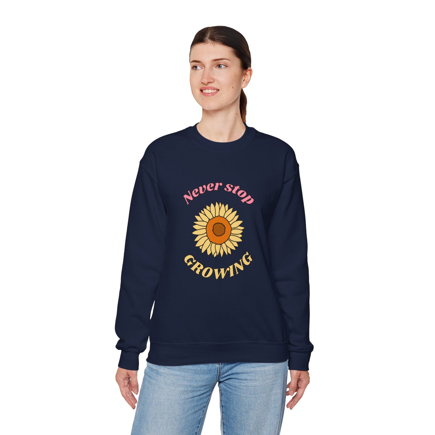 Never Stop Growing Crewneck Sweatshirt